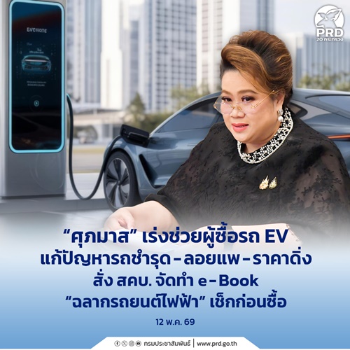 ศุภมาส เร่งช่วยผู้ซื้อรถ EVแก้ปัญหารถชำรุด - ลอยแพ - ราคาดิ่ง