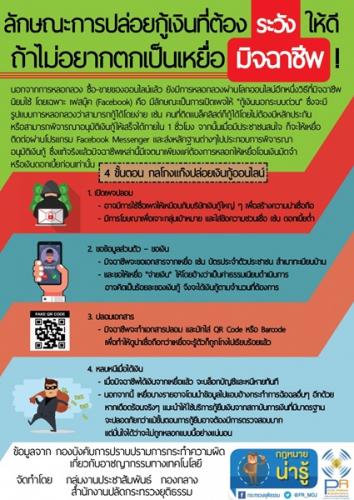 ลักษณะการปล่อยกู้เงินที่ต้องระวัง