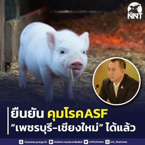 รัฐมนตรีว่าการกระทรวงเกษตรและสหกรณ์ ยืนยัน คุมโรคASF “เพชรบุรี-เชียงใหม่” ได้แล้ว